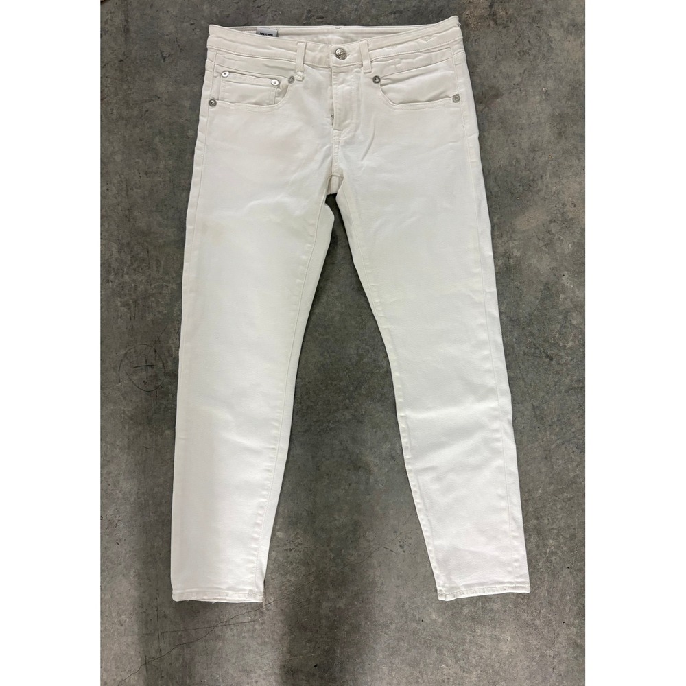 R13 White Denim Jeans Made in Italy Size‎ 26 Skinny Leg